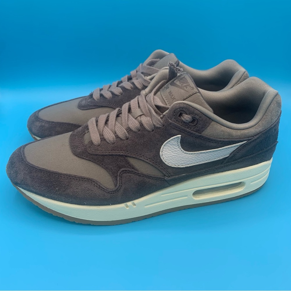 Men’s Nike Air Max 1 Premium Crepe Soft Grey Shoe FD5088-001 Sneaker Size 9 - Picture 3 of 10